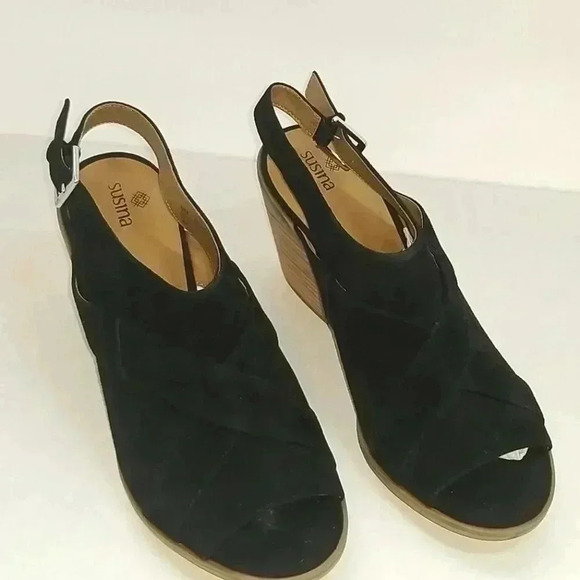 Susina open toe block heel genuine leather upper - Picture 5 of 7